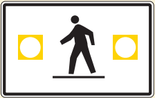 What does this sign with flashing lights indicate? - What does this sign with flashing lights indicate?