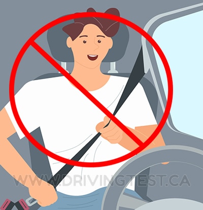 Test 1 - How many points can you incur on your license for driving with no seat belt?